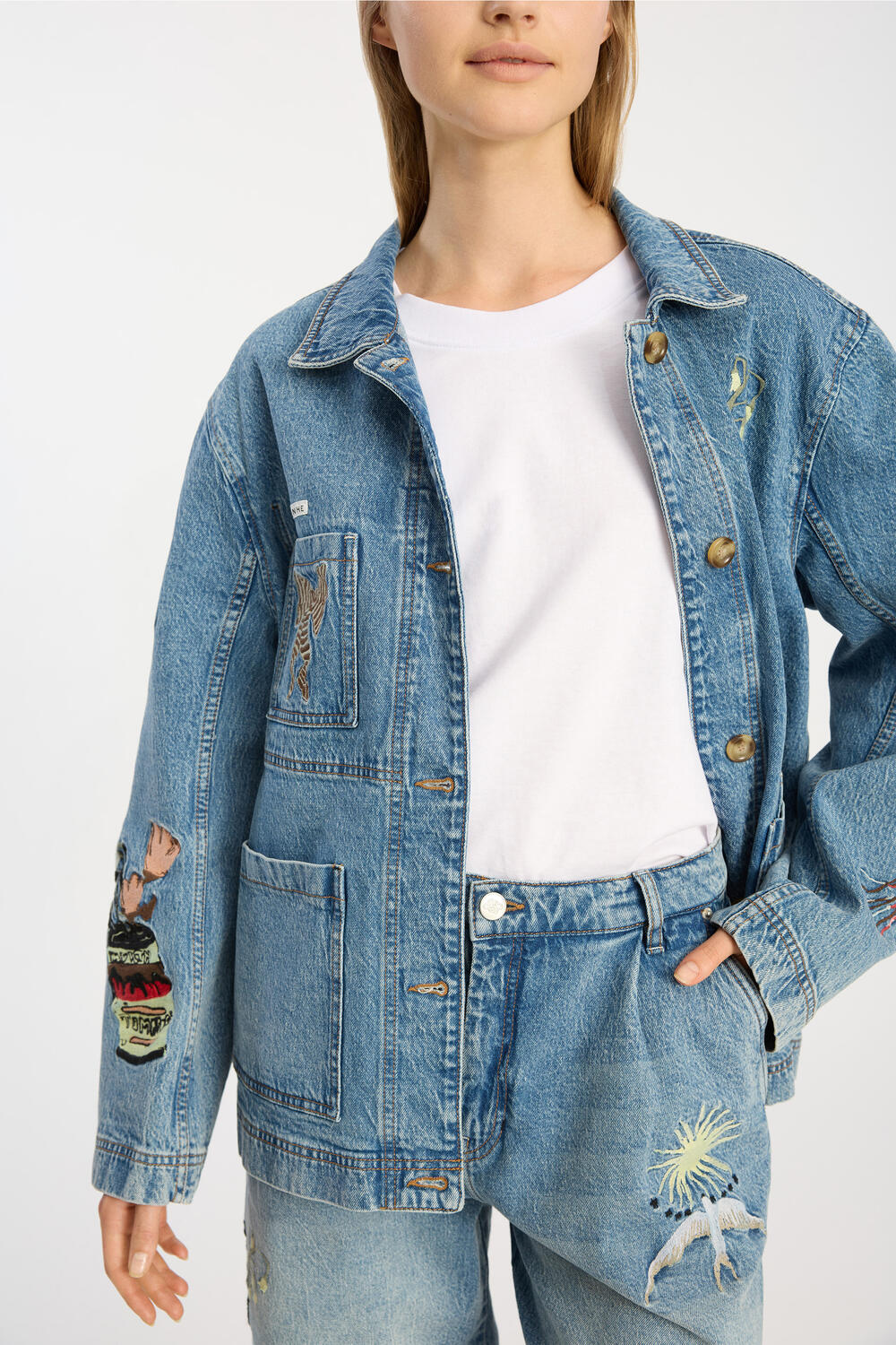 Braulia denimjakke - blå